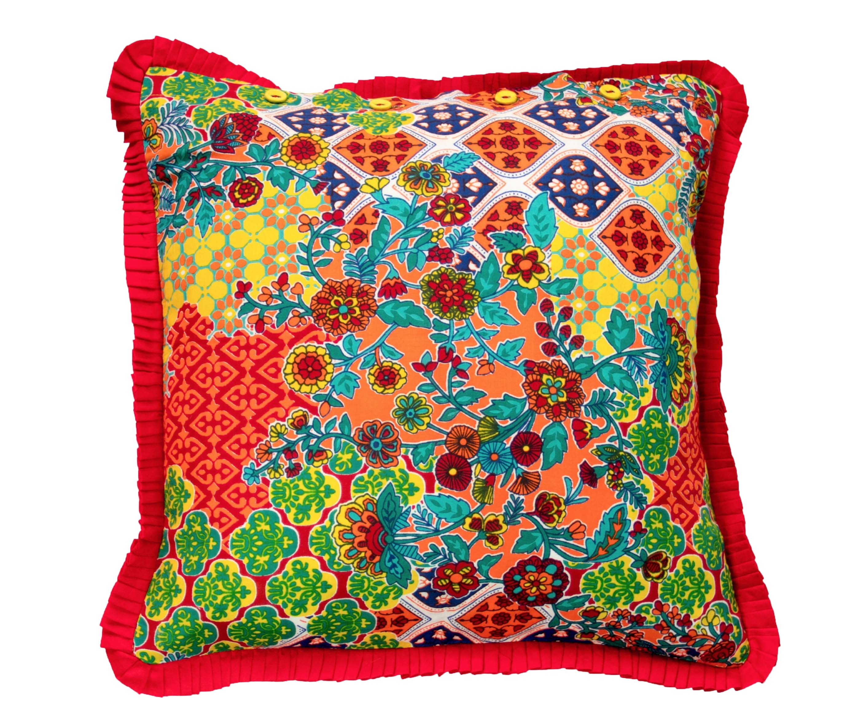 Federe decorative TEJA in cotone stampato – Set da 2, 40×40 cm