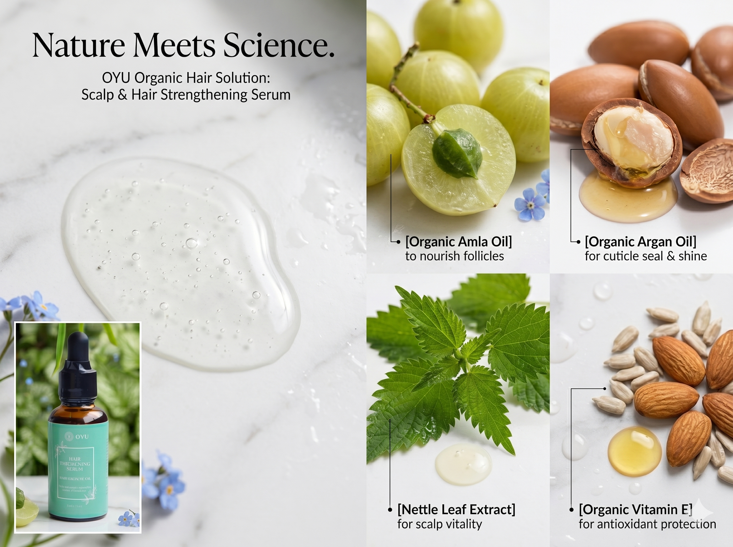 Olio botanico per capelli Oyu Botanica