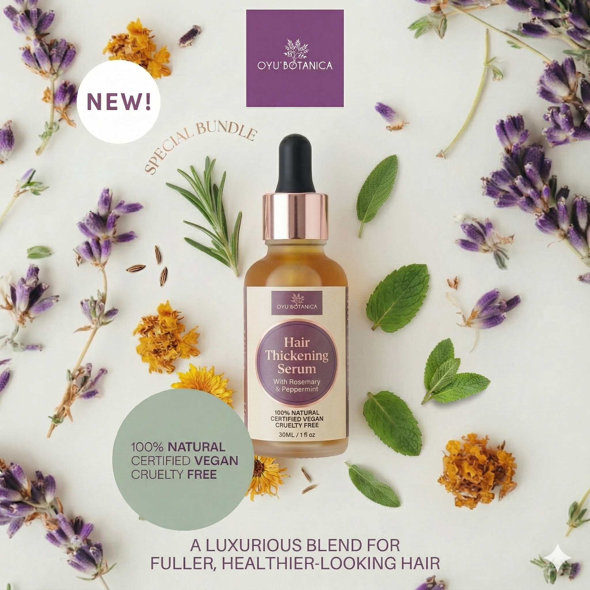 Olio botanico per capelli Oyu Botanica