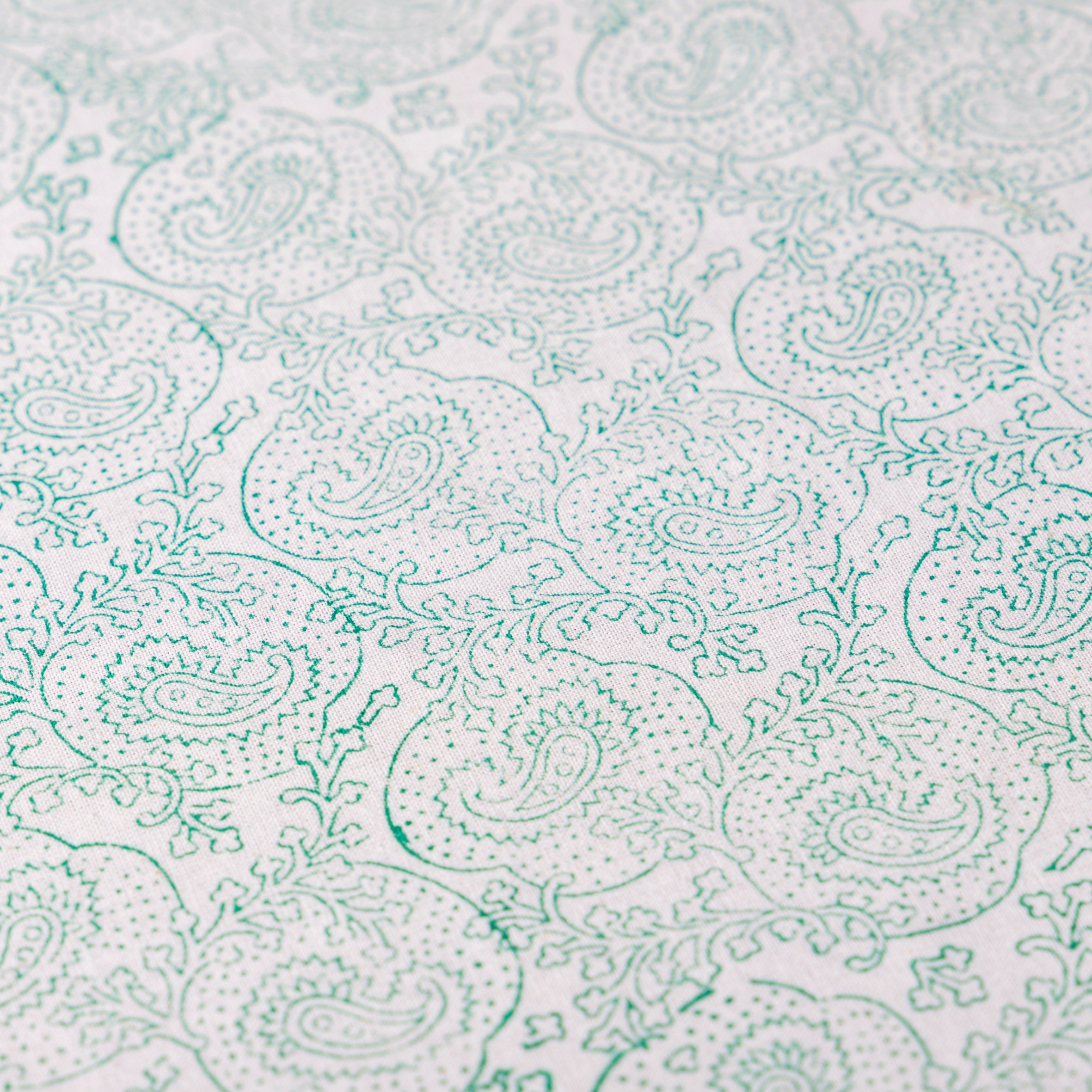 Tovaglia in cotone block print minimal