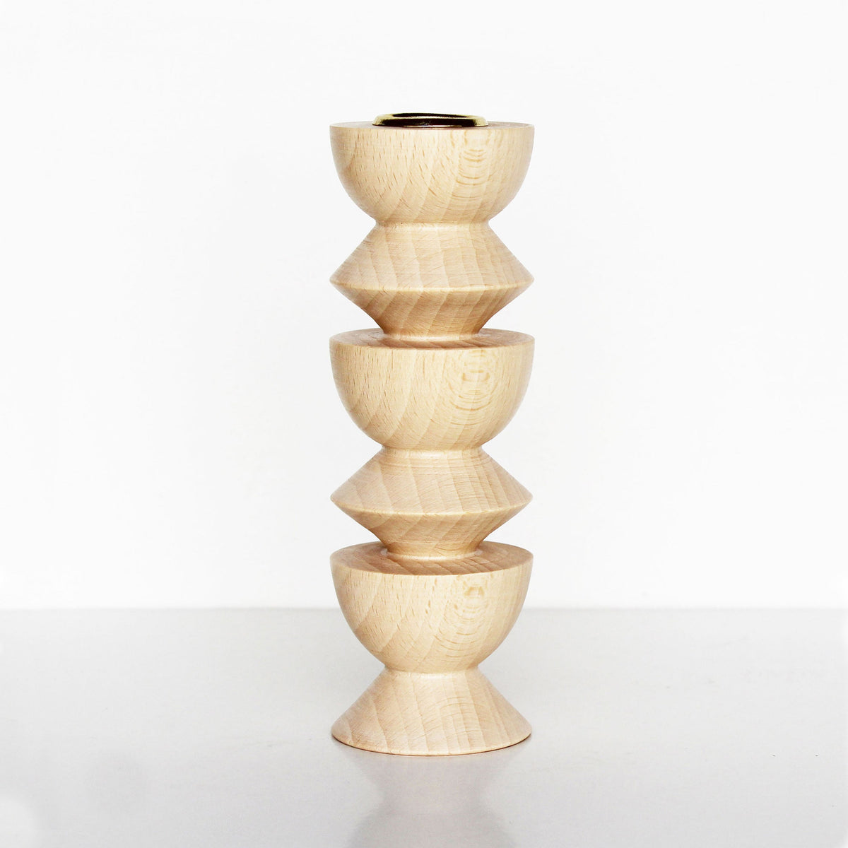 Totem Wooden Candle Holder - Tall Nº 3-0