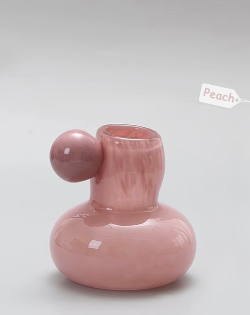 Bonbon Mini Glazed Decorative Jar – Playful Pastel Bud Vase & Modern Home Accent-9