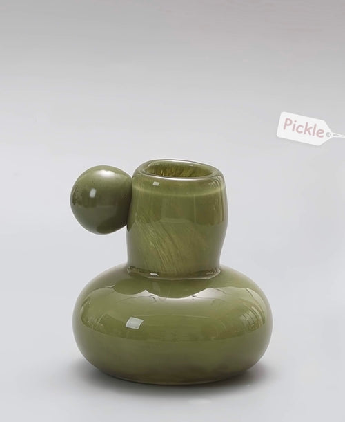 Bonbon Mini Glazed Decorative Jar – Playful Pastel Bud Vase & Modern Home Accent-7