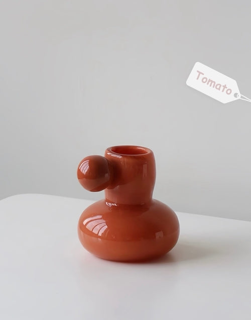 Bonbon Mini Glazed Decorative Jar – Playful Pastel Bud Vase & Modern Home Accent-8