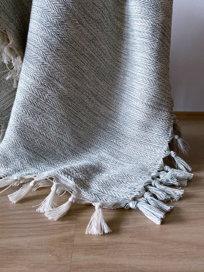 Handwoven blanket "Şirince"-3