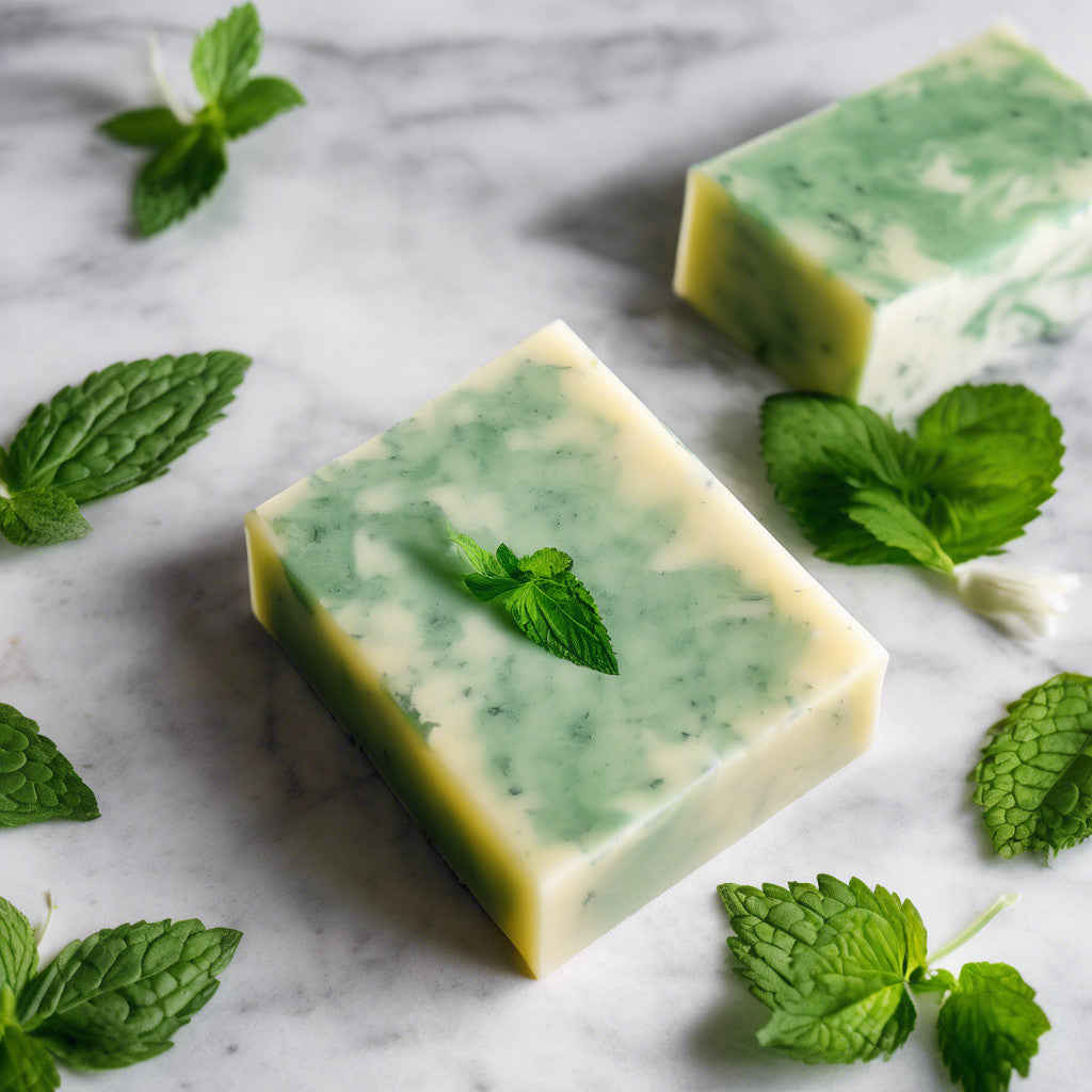 Sapone naturale alla menta piperita - 2 pezzi
