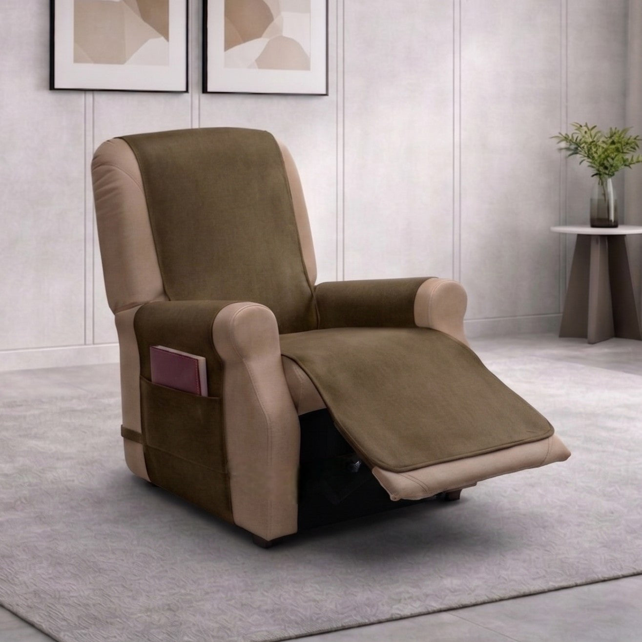 Copripoltrona relax impermeabile ARMOR marrone