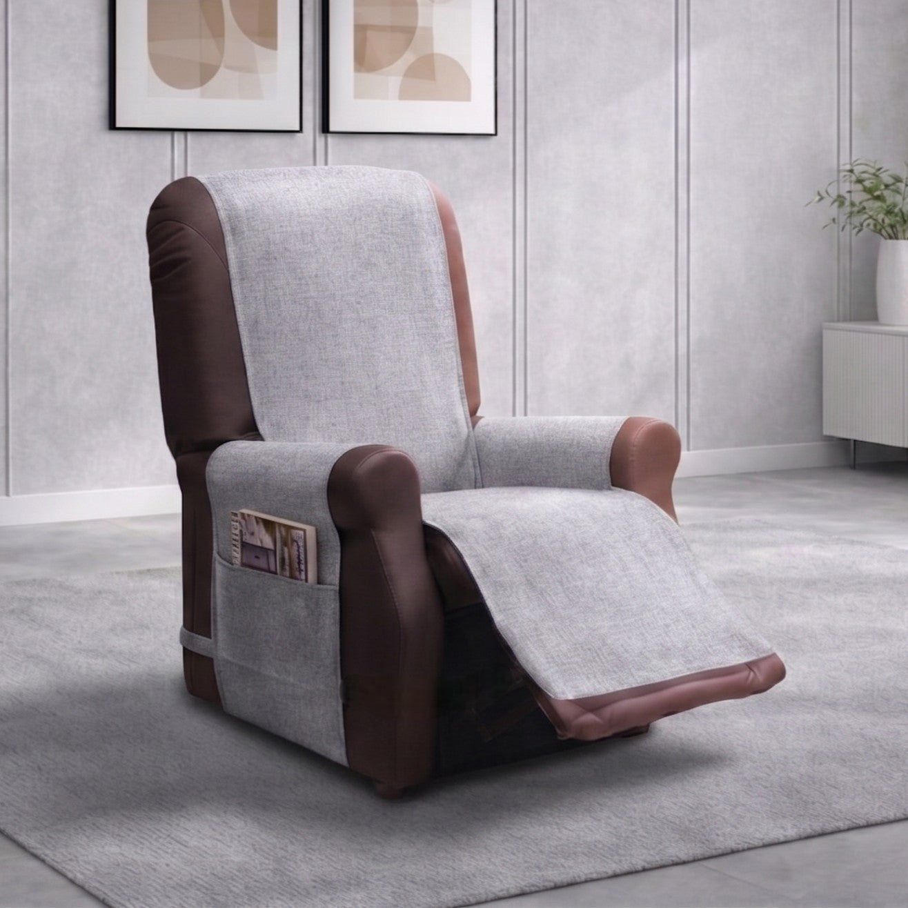 Copripoltrona relax impermeabile ARMOR grigio