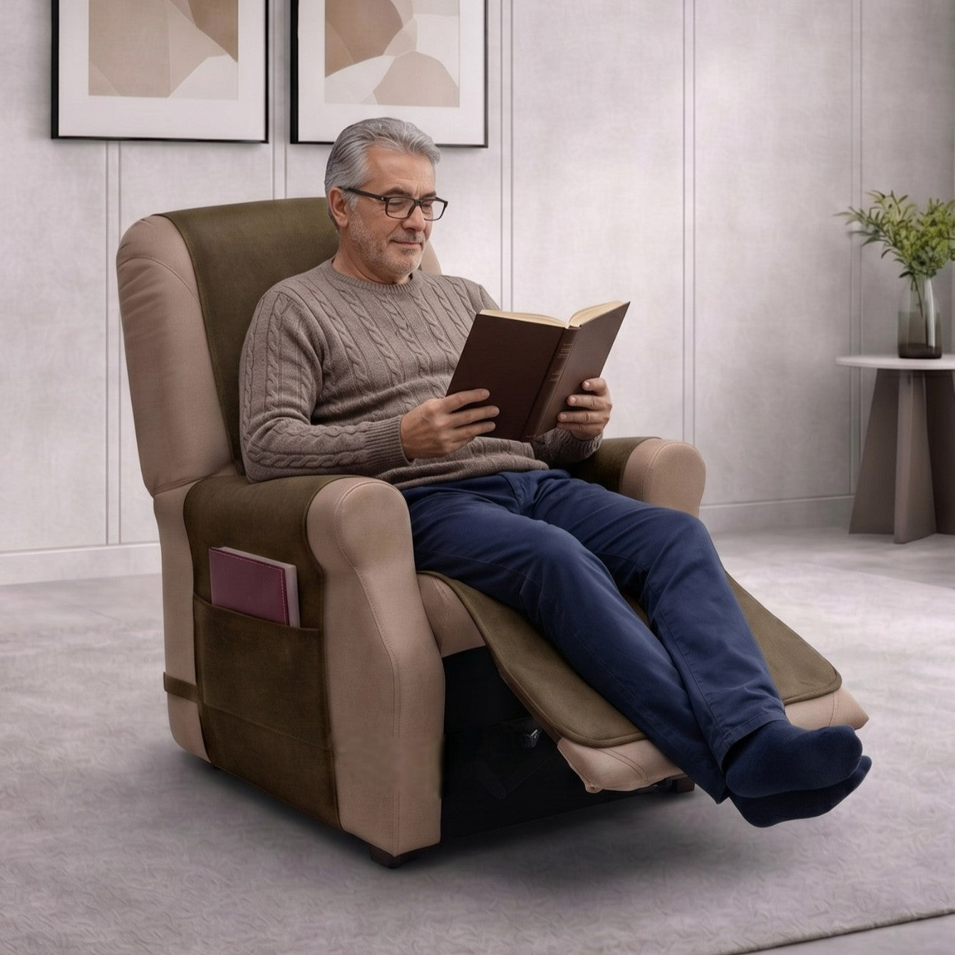 Copripoltrona relax impermeabile ARMOR mattone
