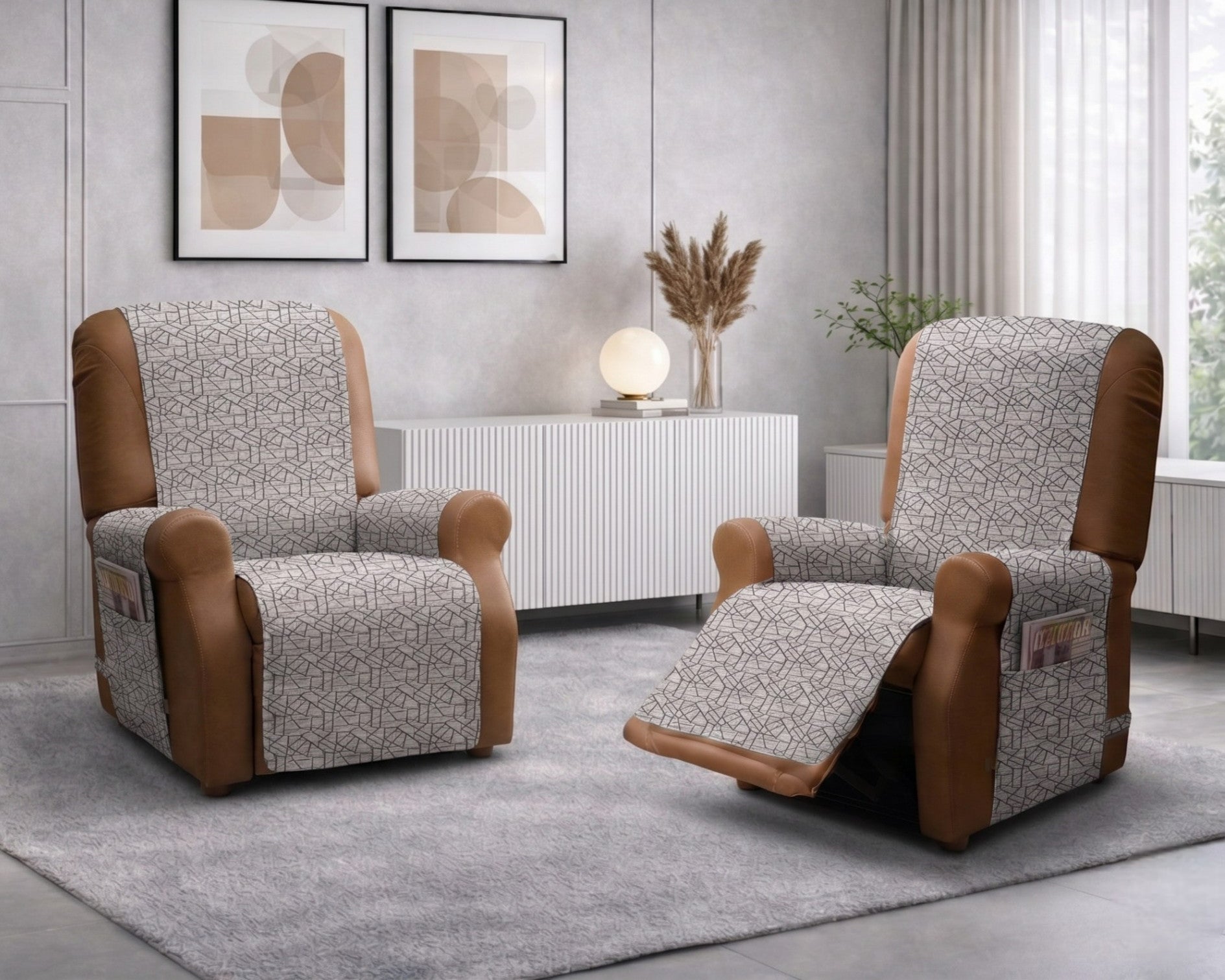 Copripoltrona relax impermeabile ARMOR mattone