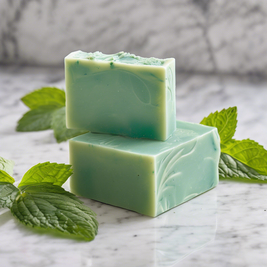 Sapone naturale alla menta piperita - 2 pezzi