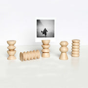 Totem Wooden Picture / Postcard Stand - Set of 5 Tall Stands-0