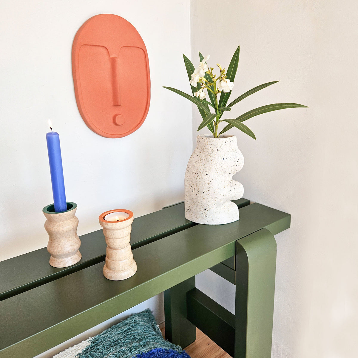 Vira 3 in 1 - Orange Finish - Candle Holder / Tea Light Holder / Vase-2