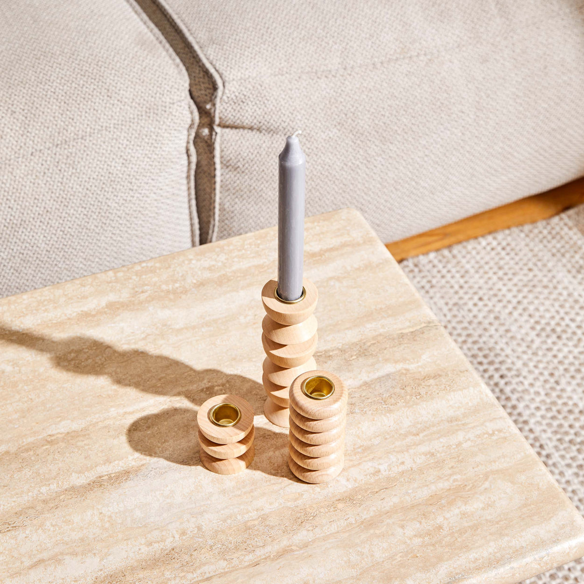 Totem Wooden Candle Holder - Tall Nº 3-3